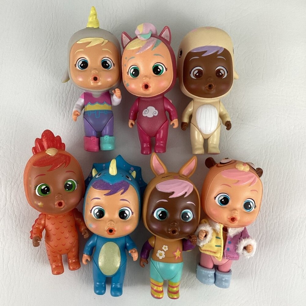 Cry Babies Magic Tears Doll Lot Animal Suits Unicorn Dinosaur Narwhal IMC Toys
